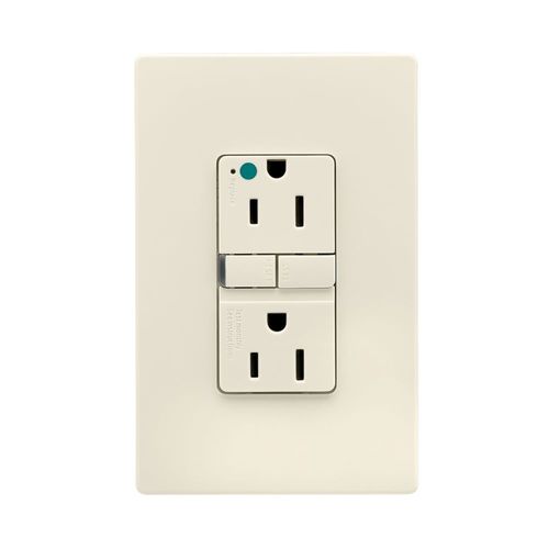 Main product image of Tr Hg Gfci, 15A, 125V, Light Almond, Slim, TRGFH15LA