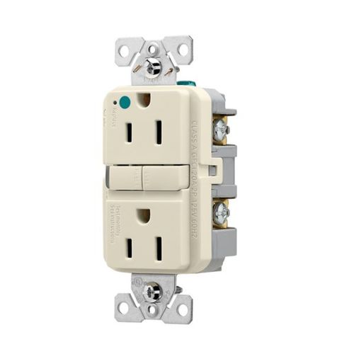 Main product image of Tr Hg Gfci, 15A, 125V, Light Almond, Slim, TRGFH15LA