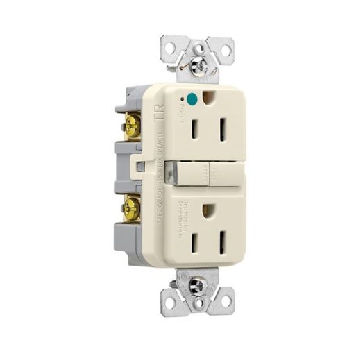 Main product image of Tr Hg Gfci, 15A, 125V, Light Almond, Slim, TRGFH15LA