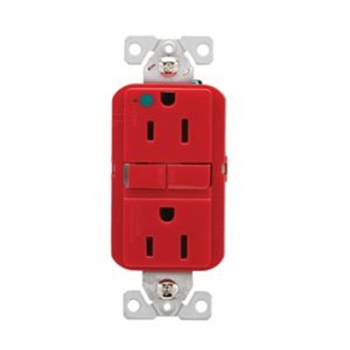 Main product image of Tr Hg Gfci, 15A, 125V, Red, Slim, TRGFH15RD