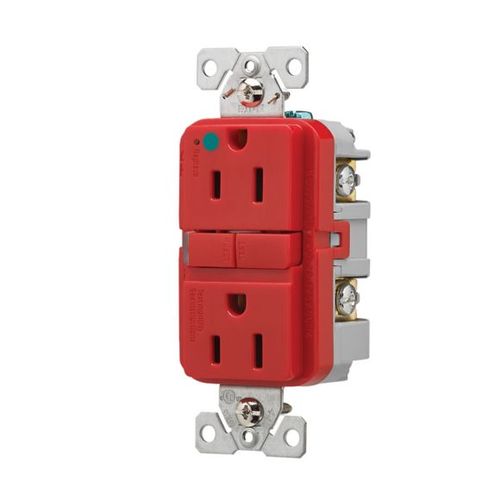Main product image of Tr Hg Gfci, 15A, 125V, Red, Slim, TRGFH15RD