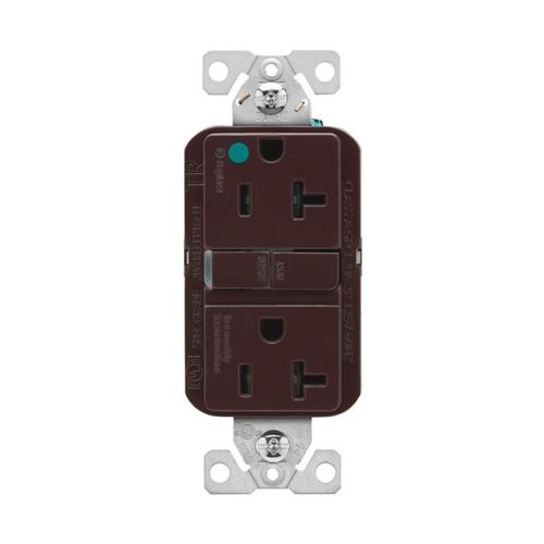 Main product image of Tr Hg Gfci, 20A, 125V, Brown, Slim, TRGFH20B