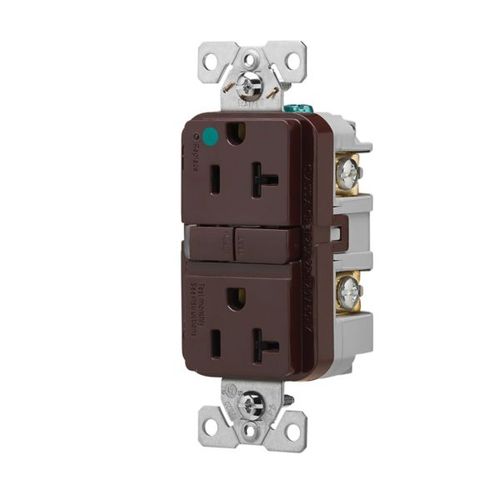 Main product image of Tr Hg Gfci, 20A, 125V, Brown, Slim, TRGFH20B