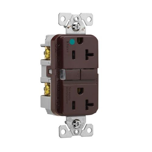Main product image of Tr Hg Gfci, 20A, 125V, Brown, Slim, TRGFH20B