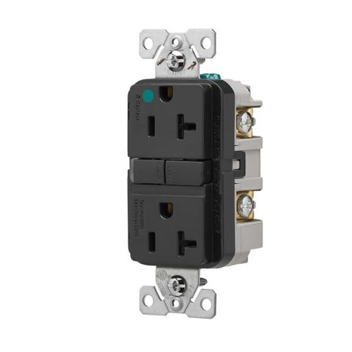Main product image of Tr Hg Gfci, 20A, 125V, Black, Slim, TRGFH20BK