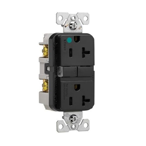 Main product image of Tr Hg Gfci, 20A, 125V, Black, Slim, TRGFH20BK