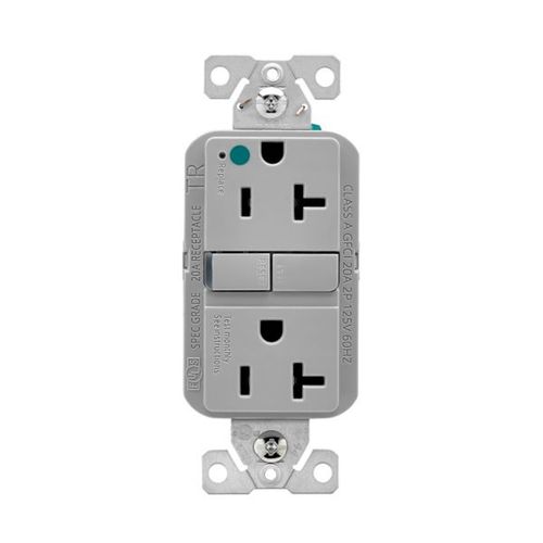 Main product image of Tr Hg Gfci, 20A, 125V, Gray, Slim, TRGFH20GY