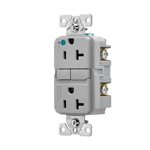 Main product image of Tr Hg Gfci, 20A, 125V, Gray, Slim, TRGFH20GY