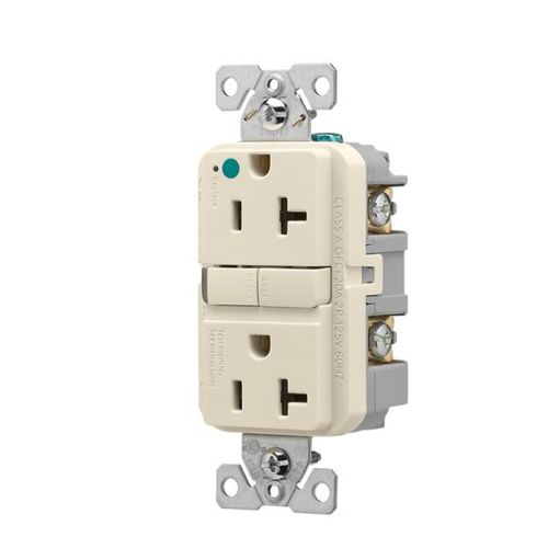 Main product image of Tr Hg Gfci, 20A, 125V, Light Almond, Slim, TRGFH20LA