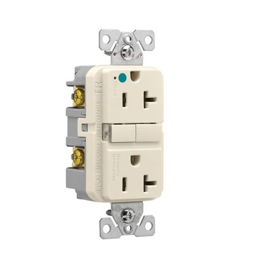 Main product image of Tr Hg Gfci, 20A, 125V, Light Almond, Slim, TRGFH20LA