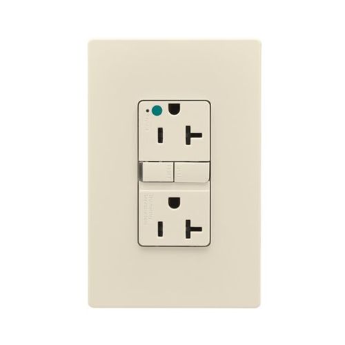 Main product image of Tr Hg Gfci, 20A, 125V, Light Almond, Slim, TRGFH20LA