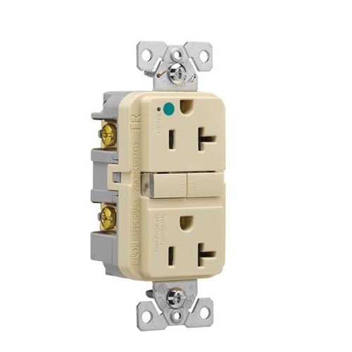 Main product image of Tr Hg Gfci, 20A, 125V, Ivory, Slim, TRGFH20V