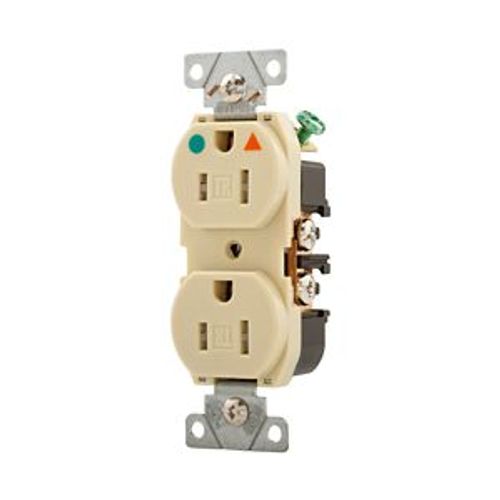 Main product image of Arrow Hart Duplex Receptacle, #14-10 Awg 15A, 125V, Orange, Impact-Resistant Nylon, TRIG8200RN