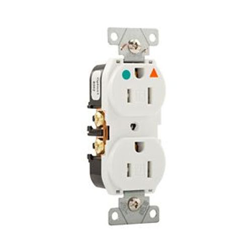 Main product image of Arrow Hart Duplex Receptacle, #14-10 Awg 15A, 125V, Impact-Resistant Nylon, Duplex, TRIG8200W