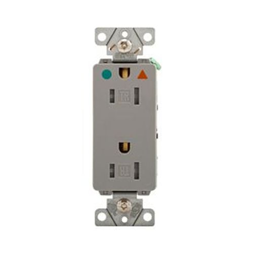 Main product image of Arrow Hart Duplex Receptacle, #14-10 Awg 20A, 125V, Orange, Impact-Resistant Nylon, TRIG8362RN