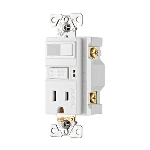 Main product image of Gfci Receptacle, White A42, TRSGFS15W-M-L