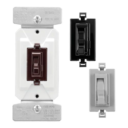 Main product image of Toggle Dimmer, Univ. Toggle Dimmer W/ Preset Brown/Gray/Black, B, TUL06P-C7