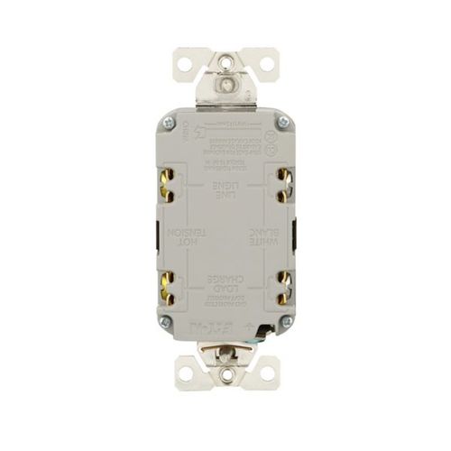Main product image of Tamper And Weather-Resistant, Self-Test Gfci, 15A, 125V, Brown, Slim Design, TWRGF15B