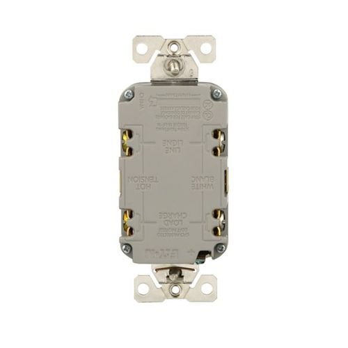 Main product image of Tamper And Weather-Resistant, Self-Test Gfci, 15A, 125V, Ivory, Slim Design, TWRGF15V