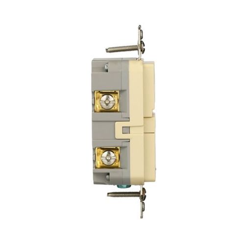 Main product image of Tamper And Weather-Resistant, Self-Test Gfci, 15A, 125V, Ivory, Slim Design, TWRGF15V