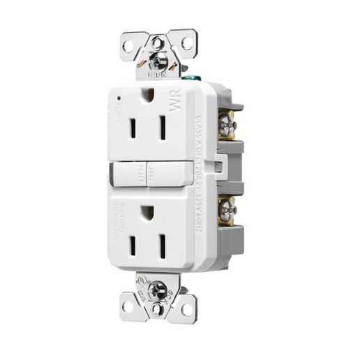 Main product image of Tamper And Weather-Resistant, Self-Test Gfci, 15A, 125V, White, 50 Pack, Slim Design, TWRGF15W-50