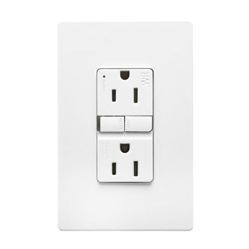Main product image of Tamper And Weather-Resistant, Self-Test Gfci, 15A, 125V, White, 50 Pack, Slim Design, TWRGF15W-50