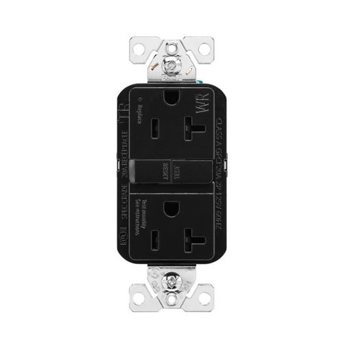 Main product image of Tamper And Weather-Resistant, Self-Test Gfci, 20A, 125V, Black, Slim Design, TWRGF20BK