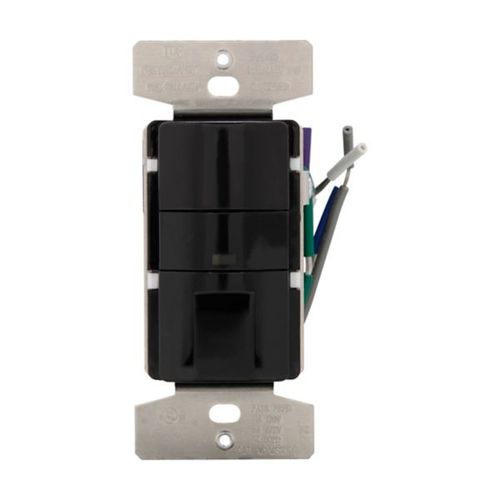 Main product image of Occupancy Sensor & Dimmer, Dim Sensr, 8/10A, 120/277V, Black, 1-Pole, 3Way, 1-Ph, 1200/2200W, VS10D7-BK