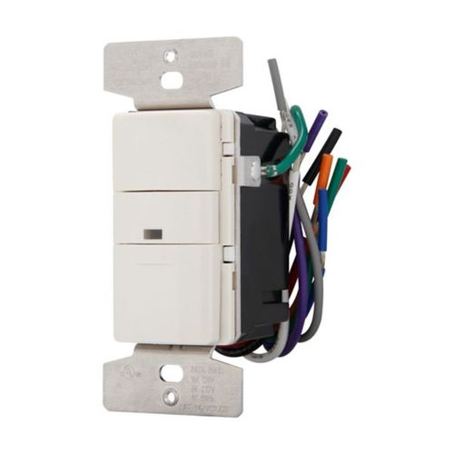 Main product image of Occupancy Sensor & Dimmer, 8/10A, 120/277V, Light Almond, 1-Pole, 3-Way, 1-Ph, 1200/2200W, VS10D7-LA