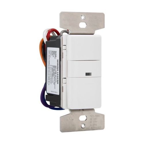 Main product image of Occupancy Sensor & Dimmer, Dim Sensr, 8/10A, 120/277V, Led Mot Ind, 1-Pole, 3Way, 1-Ph, VS10D7-W