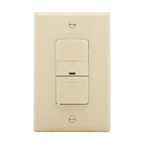 Main product image of Vacancy Sensor Switch, No Neutral Connection, 120V, Ivory, 1-Pole, 3-Way, 1-Phase, 450 Sq Ft, VS306U-V