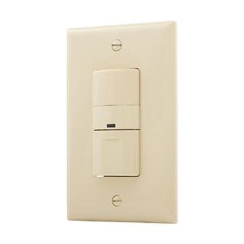 Main product image of Vacancy Sensor Switch, No Neutral Connection, 120V, Ivory, 1-Pole, 3-Way, 1-Phase, 450 Sq Ft, VS306U-V