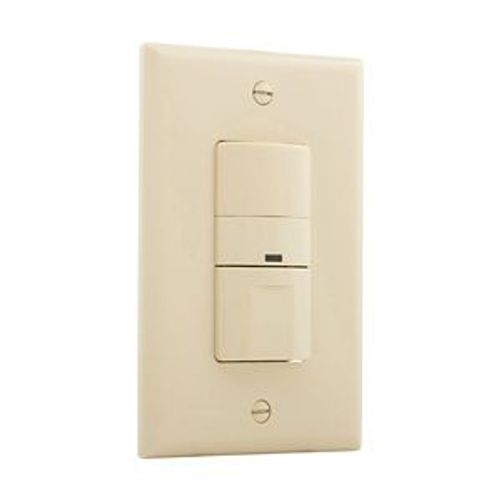 Main product image of Vacancy Sensor Switch, No Neutral Connection, 120V, Ivory, 1-Pole, 3-Way, 1-Phase, 450 Sq Ft, VS306U-V