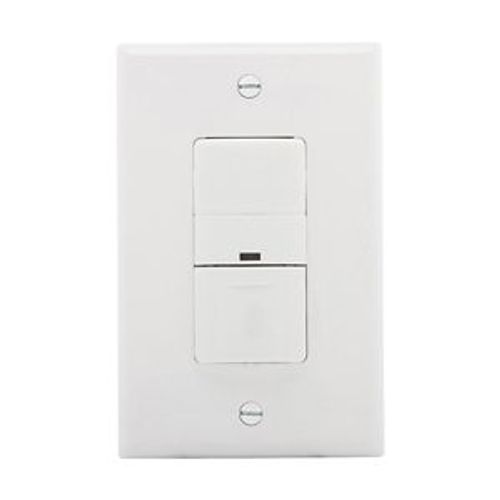 Main product image of Vacancy Sensor Switch, No Neutral Connection, 120V, 1-Pole, 3-Way, 1-Phase, 450 Sq Ft, 600W, VS306U-W