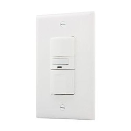 Main product image of Vacancy Sensor Switch, w/ Nightlight, 120V, 1-Pole, 3-Way, 1-Phase, 1000 Sq Ft, Vacancy, 1000W, VS310U-W