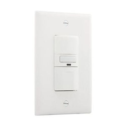 Main product image of Vacancy Sensor Switch, w/ Nightlight, 120V, 1-Pole, 3-Way, 1-Phase, 1000 Sq Ft, Vacancy, 1000W, VS310U-W