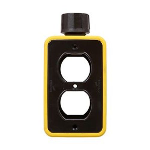 Main product image of Non-Metallic Portable Outlet Box Depth, Black, Duplex Receptacle, Alcryn & Valox, WD3059BK-DDN