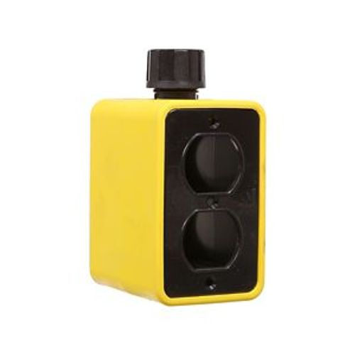 Main product image of Non-Metallic Portable Outlet Box Depth, Black, Duplex Receptacle, Alcryn & Valox, WD3059BK-DDN