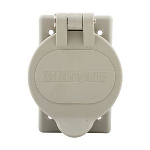 Main product image of Weatherpoof Receptacle Cover, Self-Closing, Surface Mount, Gray, Single Receptacle, 2.25" Dia., WP2