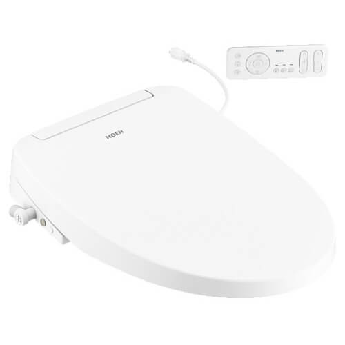EB1500E Moen EB1500E 3Series Electronic Elongated Bidet Toilet Seat w/ Remote (White)