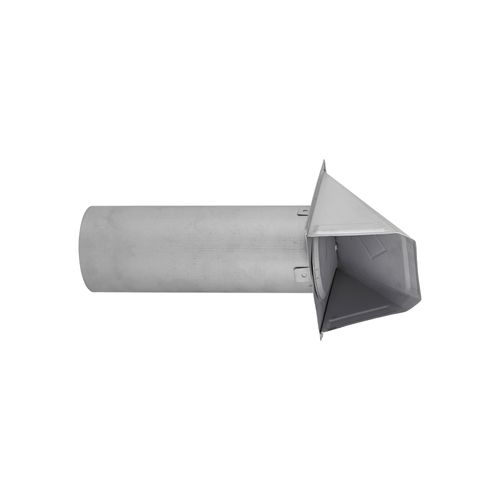 Main product image of 4" Paint-Grade Steel Wall Exhaust Hood Vent with Damper and 11" Pipe (26 Gauge)