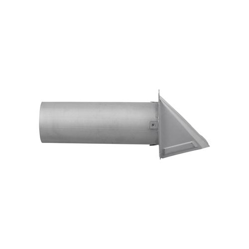 Main product image of 4" Paint-Grade Steel Wall Exhaust Hood Vent with Damper and 11" Pipe (26 Gauge)