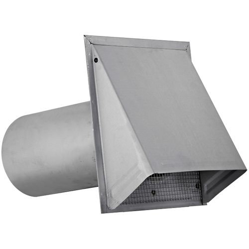Main product image of 6" Paint-Grade Steel Galvanized Fresh Air Intake Vent without Damper, 11" Pipe (26 Gauge)