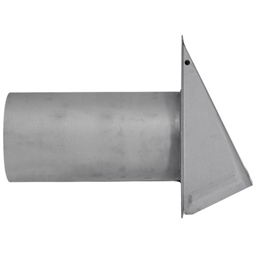 Main product image of 6" Paint-Grade Steel Galvanized Fresh Air Intake Vent without Damper, 11" Pipe (26 Gauge)