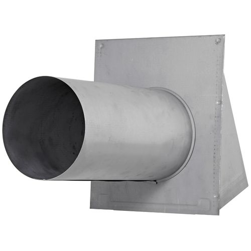 Main product image of 6" Paint-Grade Steel Galvanized Fresh Air Intake Vent without Damper, 11" Pipe (26 Gauge)