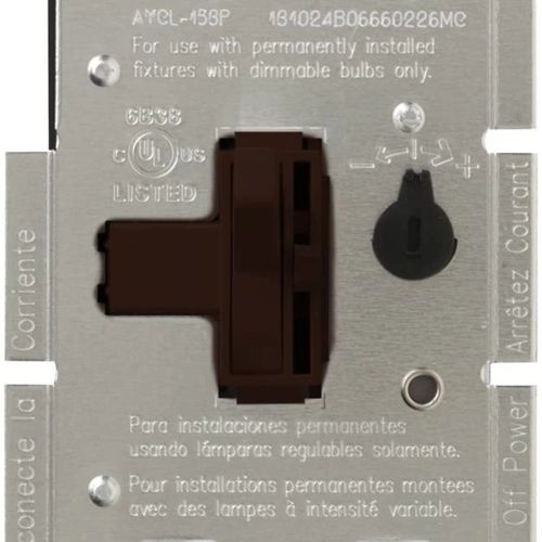 Main product image of Ariadni LED+ Dimmer Switch, 150W LED, Single Pole/3-Way, No Neutral Required,120V, Brown