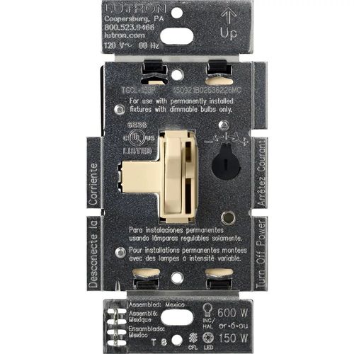 Main product image of Ariadni LED+ Dimmer Switch, 150W LED, Single Pole/3-Way, No Neutral Required,120V, Ivory