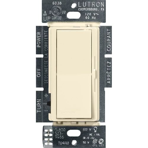 Main product image of Diva LED+ Dimmer Switch, 150W LED, Single Pole/3-Way, No Neutral Required, 120V, Almond