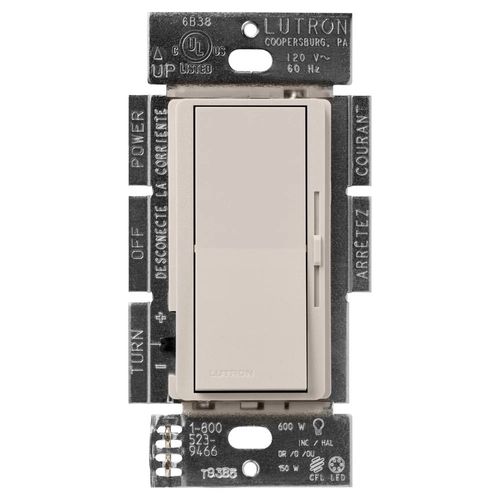 Main product image of Diva 3-Speed Fan Control, 1.5A, Single Pole/3-Way, No Neutral Required, 120V, Taupe