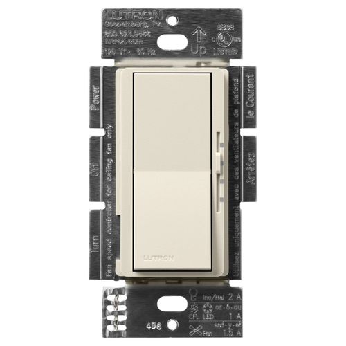 Main product image of Diva 3-Speed Fan Control and Light Switch, 1.5A Fan, 1A LED, Single Pole/3-Way - Pumice, No 120V
